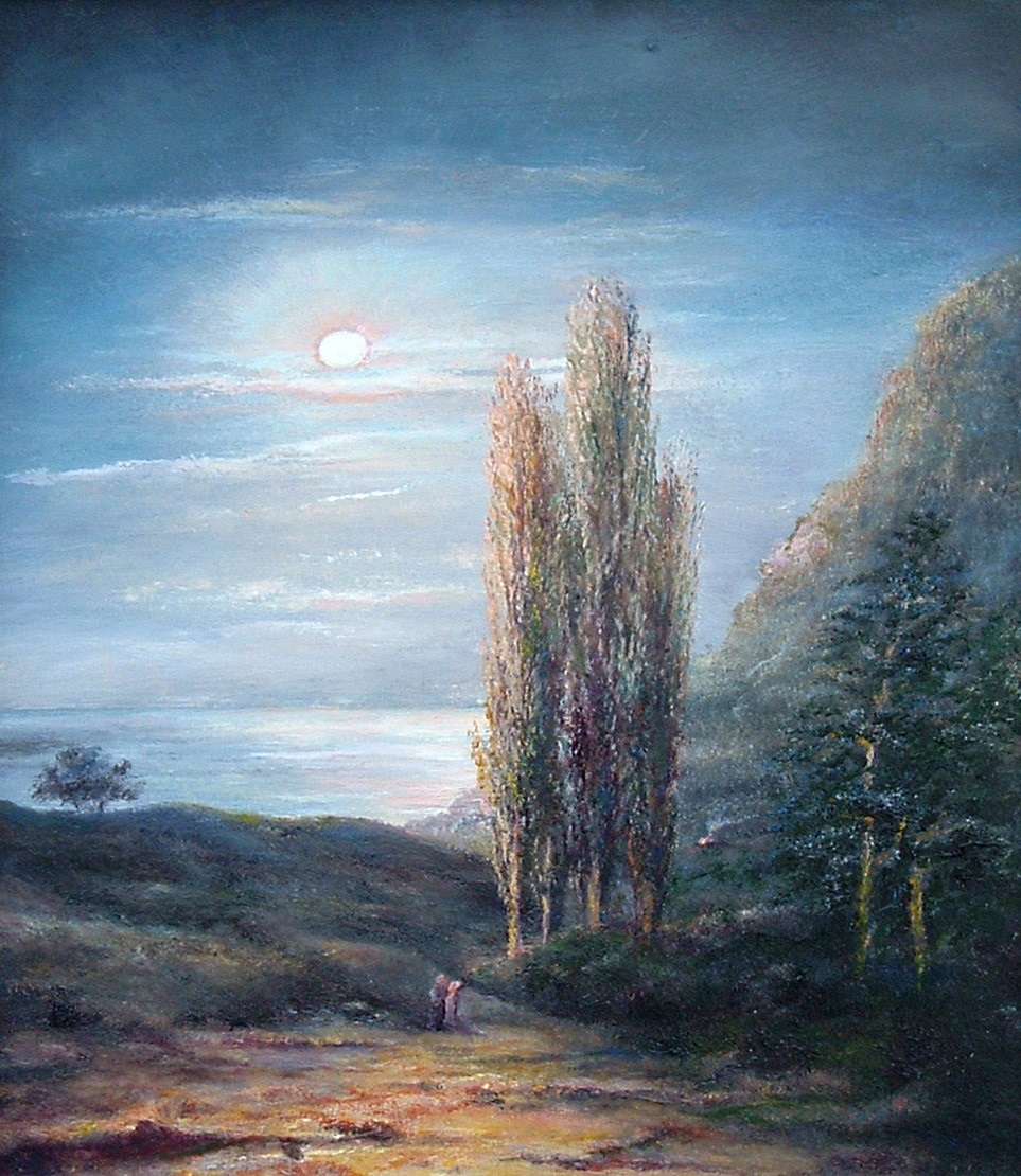 "Нічний пейзаж". Борис Дегтярьов