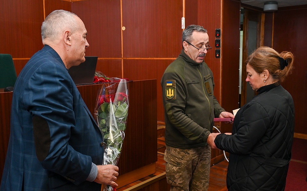 Орден Сергія Чуса отримує його дружина