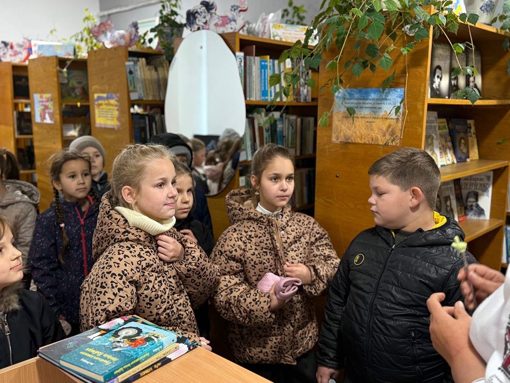 Учні 2 та 3 класу ліцею №4 на мовній зустрічі в бібліотеці Кагарлика