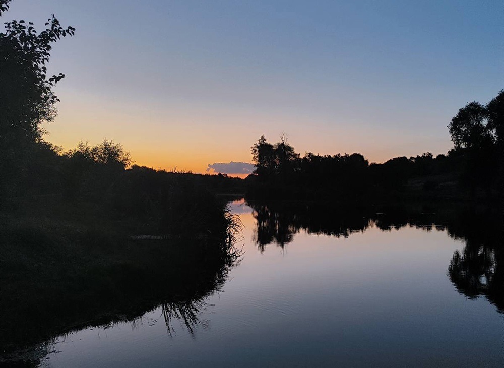 Надвечір'я на Малому Паськівському ставку в Кагарлику