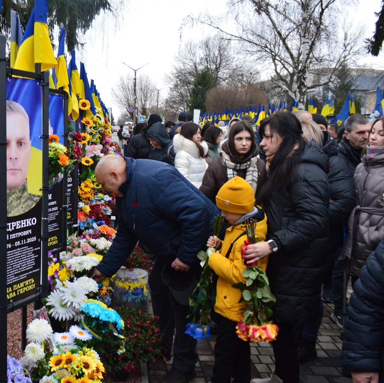 Відкриття банерів полеглим Героям на Алеї Слави в Кагарлику - 2