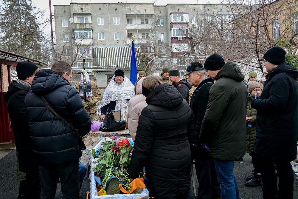 У Кагарлику провели в останню путь воїна Андрія Рибака - 4