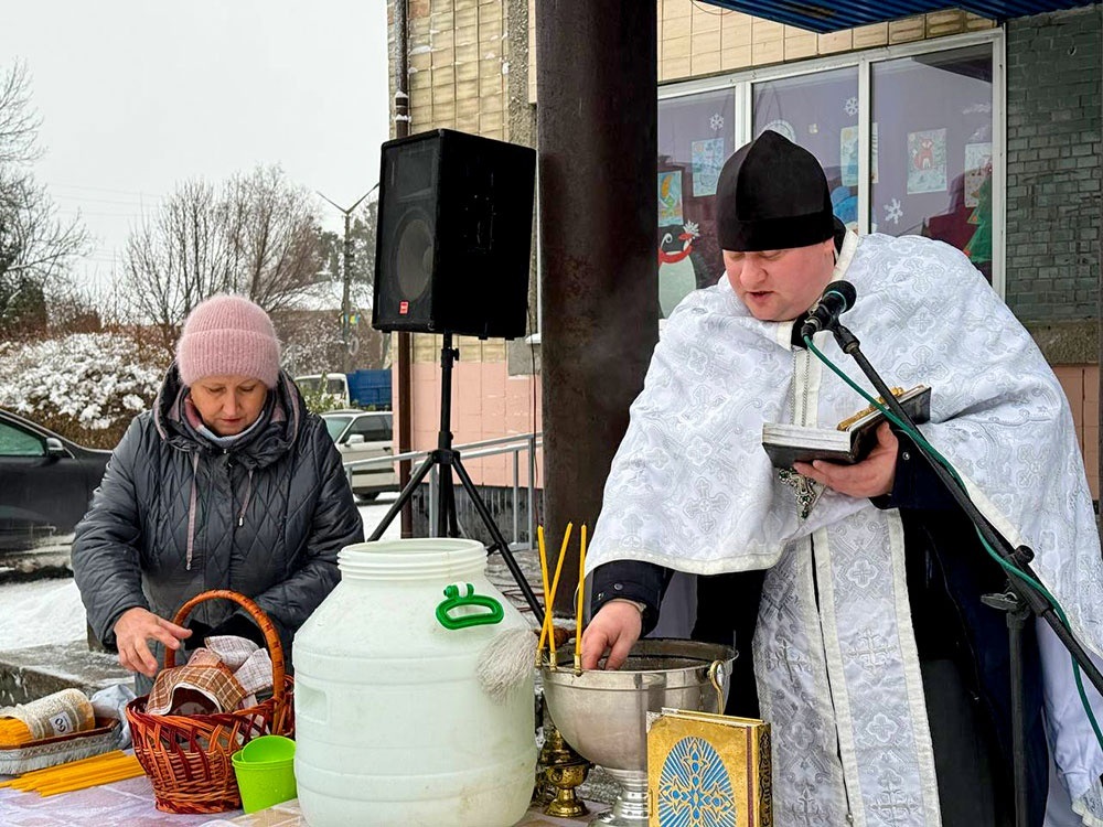 Освячення води 6 січня в Кагарлику