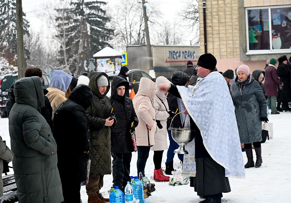 Освячення води 6 січня в Кагарлику