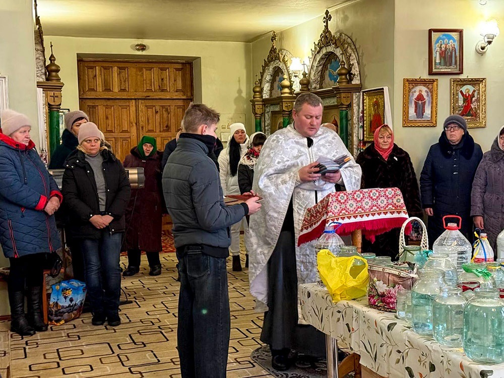 Освячення води в Буртах