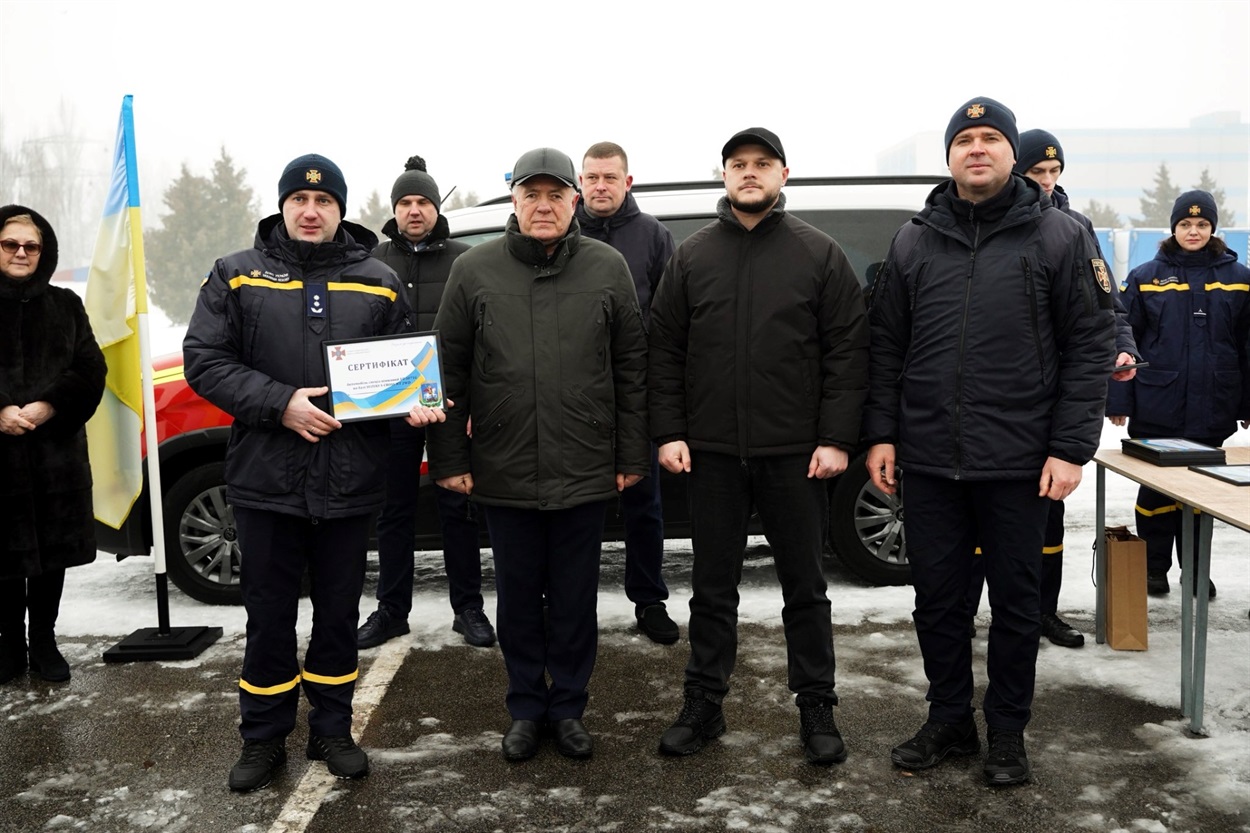 Під час передачі спецавтомобілів підрозділам ДСНС Київщини