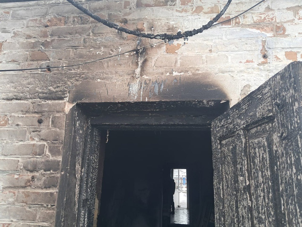 Наслідки пожежі в продуктовому магазині у Ржищеві