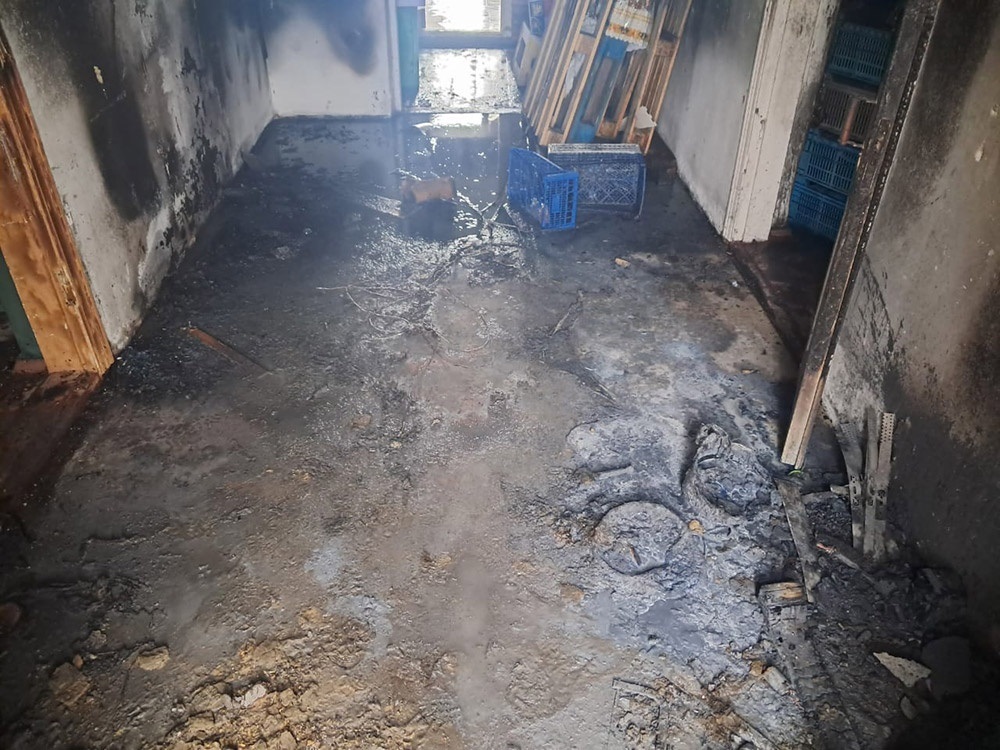 Наслідки пожежі в продуктовому магазині у Ржищеві 3
