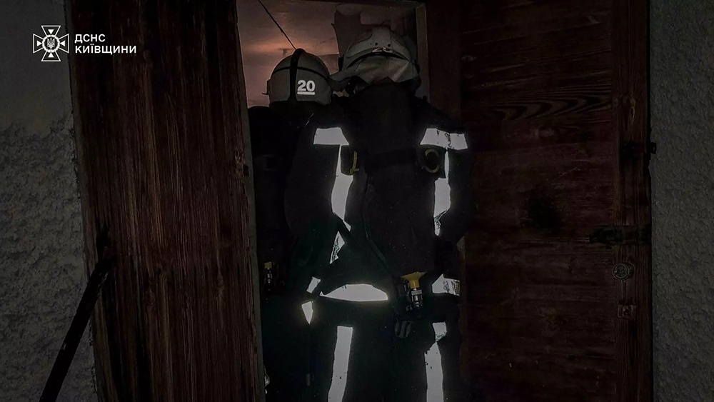 Ліквідація пожежі в кафе у ржищеві