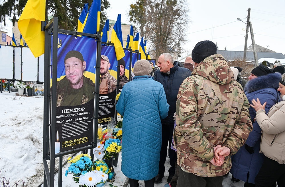 Урочистий захід до Дня Соборності України на Алеї Слави Героїв у Кагарлику - 6