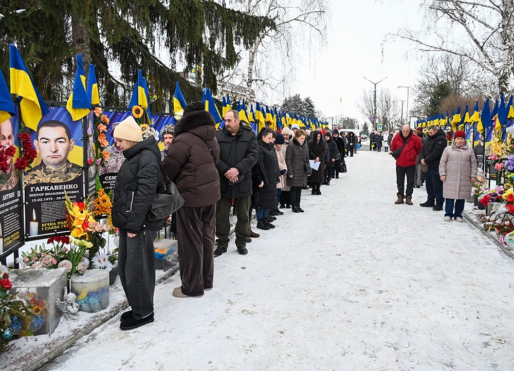 Урочистий захід до Дня Соборності України на Алеї Слави Героїв у Кагарлику - 9
