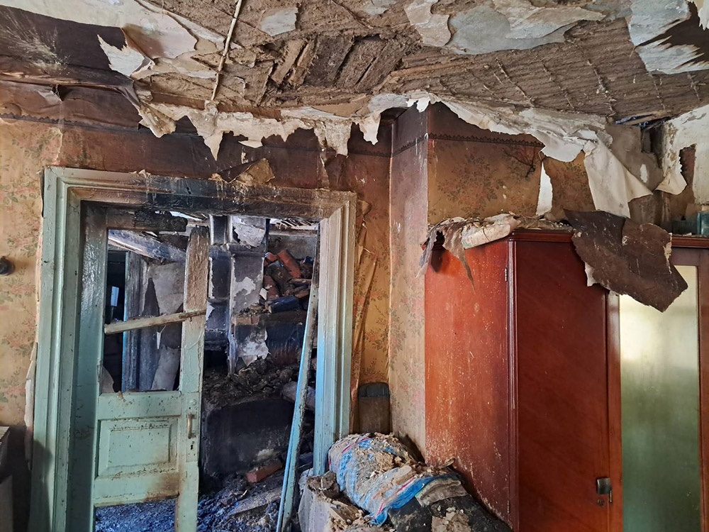 Наслідки пожежі в Ставах на Кагарличчині