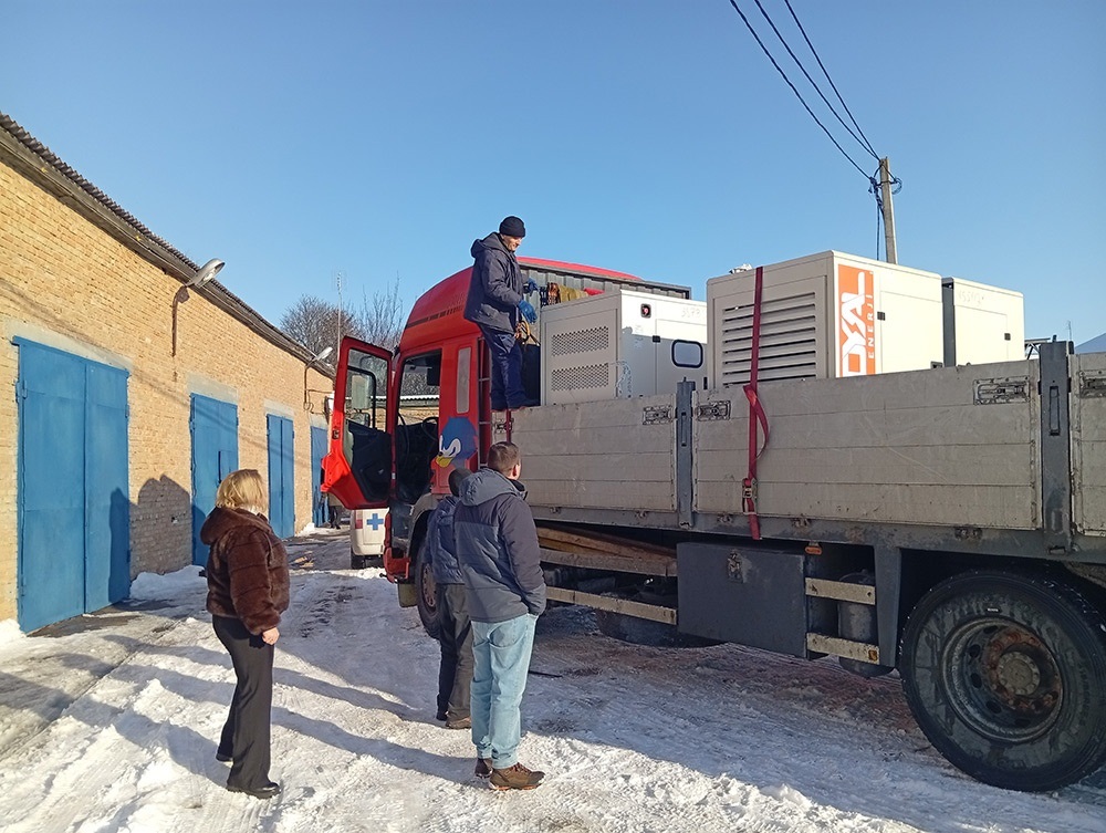 Прибув генератор від Фонду Сергія Притули для Кагарлицької багатопрофільної лікарні