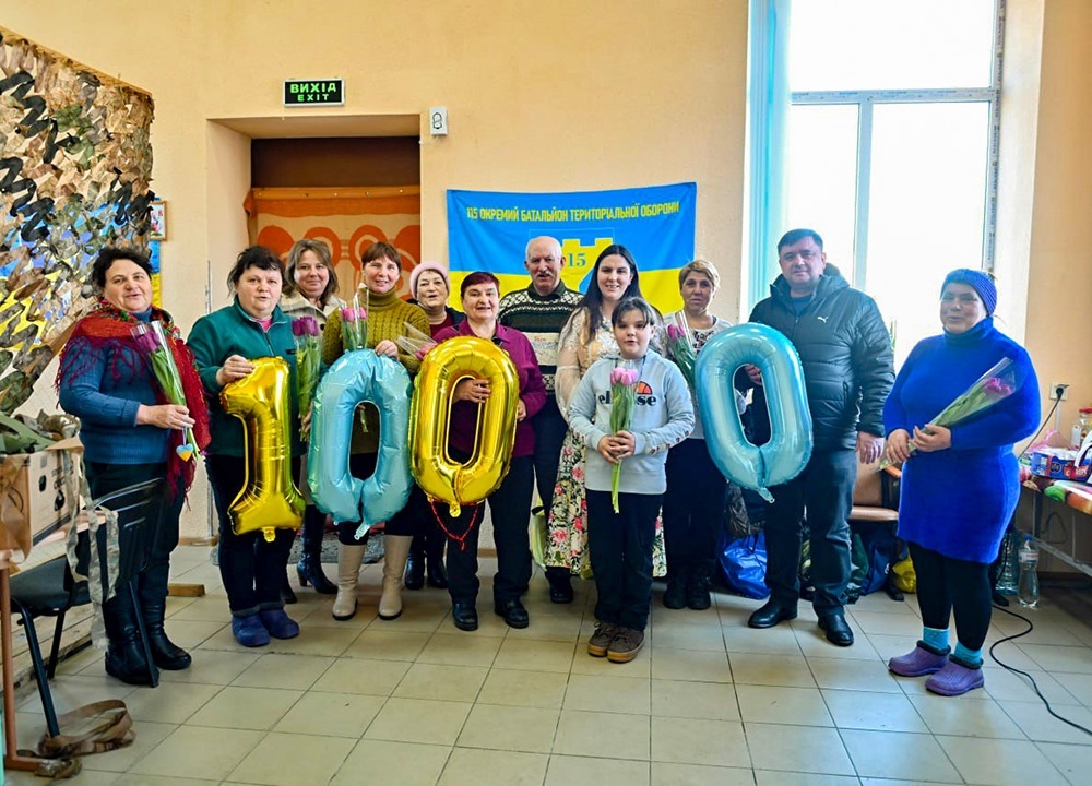 Спільне фото волонтерської спільноти із Шубівки на Кагарличчині