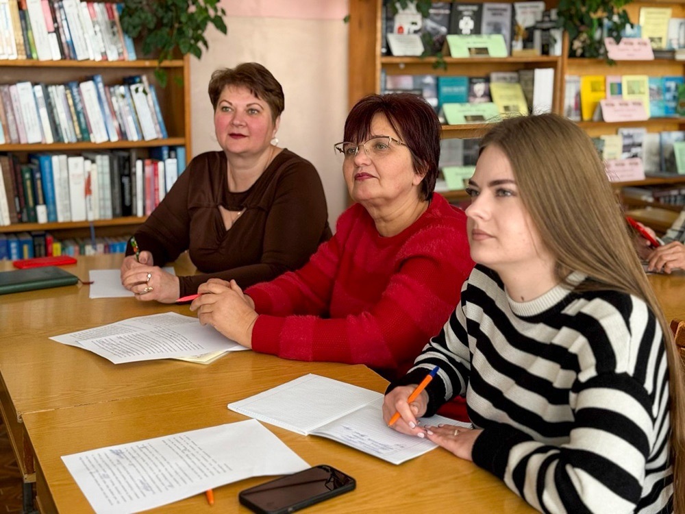 Під час занять розмовного клубу в Кагарлику, присвячених Криму 