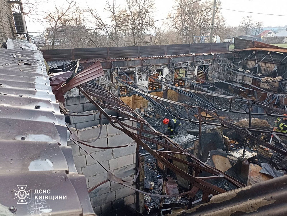 Наслідки пожежі в піцерії "Мандарин" в Кагарлику