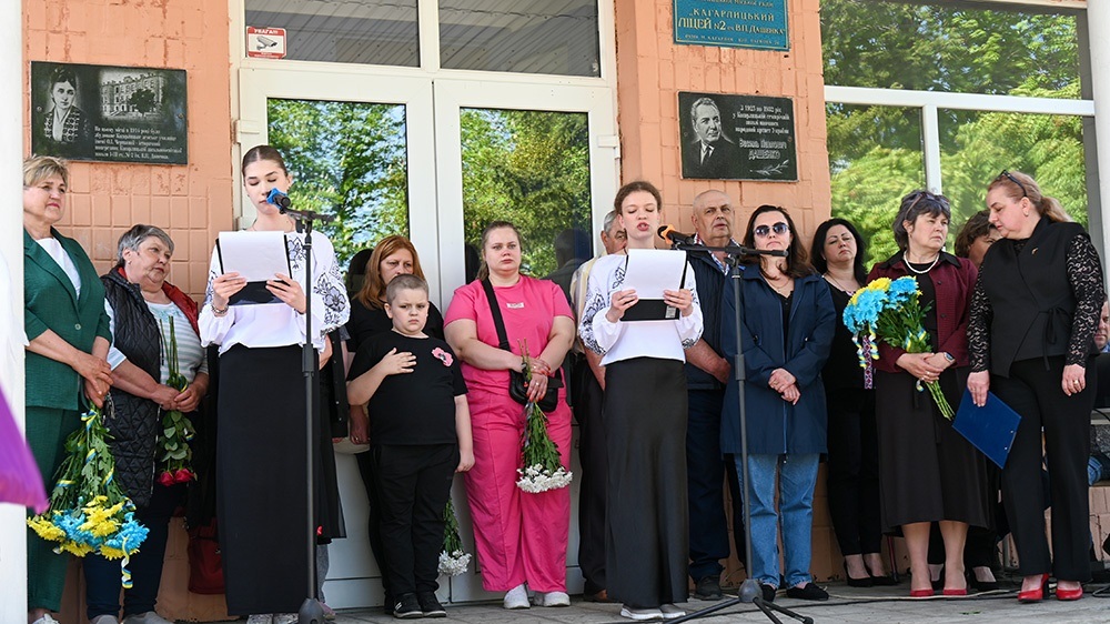 Відкриття меморіальних дошок загиблим воїнам-випускникам в Кагарлицькому ліцеї №2 - 5