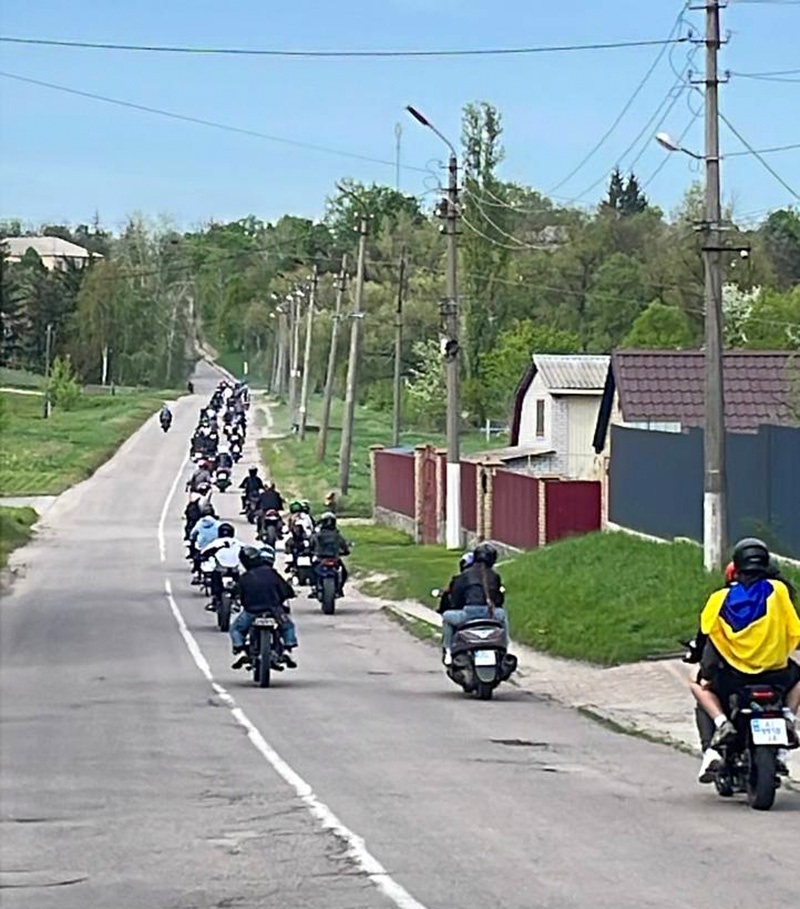 Мотопробіг з нагоди відкриття сезону на Кагарличчині. Слобода