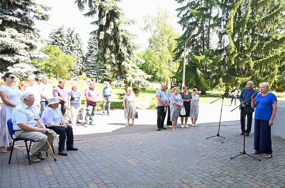 Урочисте відкриття меморіальної дошки Василю Мамію в Кагарлику: слово каже Людмила Шевеленко