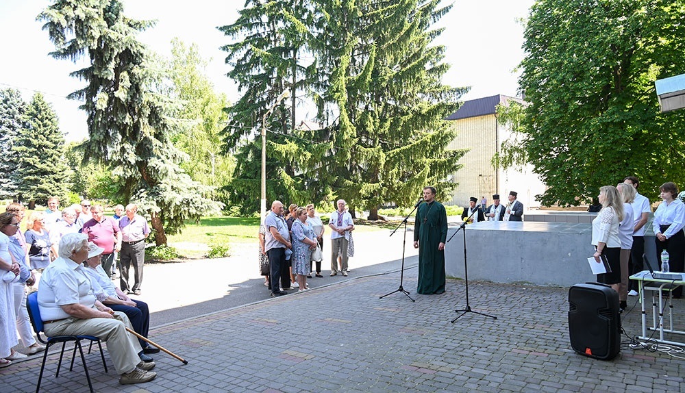 Урочисте відкриття меморіальної дошки Василю Мамію в Кагарлику: слово каже військовий капелан протієрей Сергій