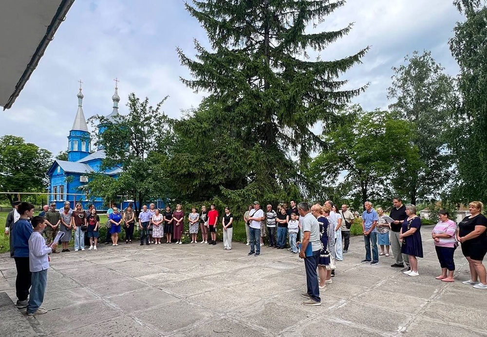Урочисте відкриття пам'ятної дошки загиблому Герою Руслану Коробенку в Кадомці - 6