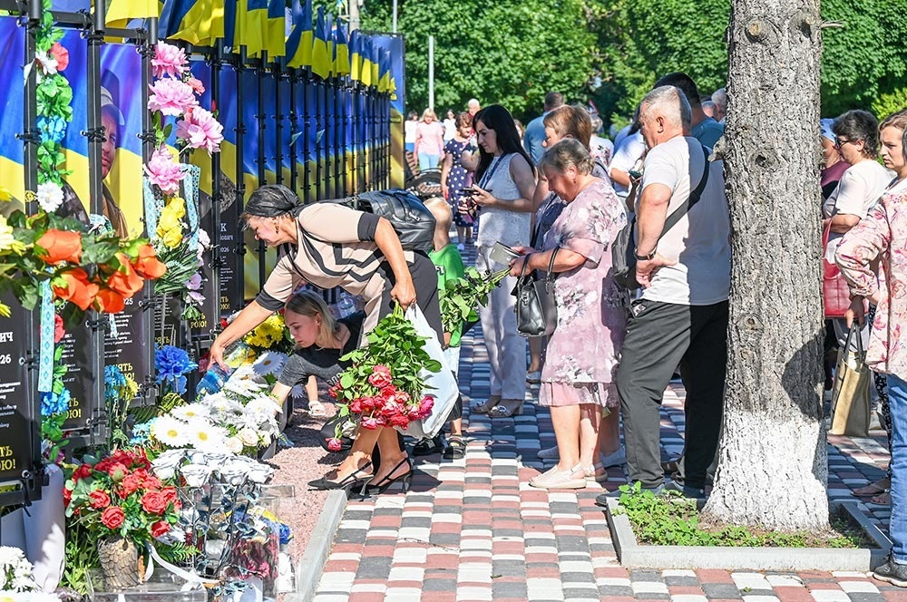 Урочисте відкриття п'яти нових меморіальних банерів на Алеї Слави Героїв у Кагарлику - 2