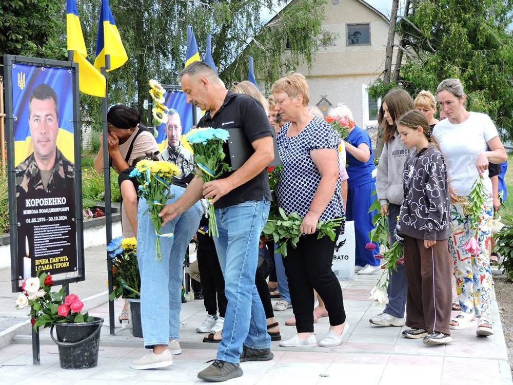 Відкриття банерів пам'яті полеглих Героїв Сергія Кононенка та Миколи Коробенка на Алеї Слави - 7