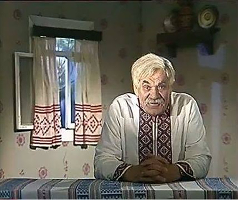 Дід Панас у вишиванці від слобідчанки Ольги Задорожньої