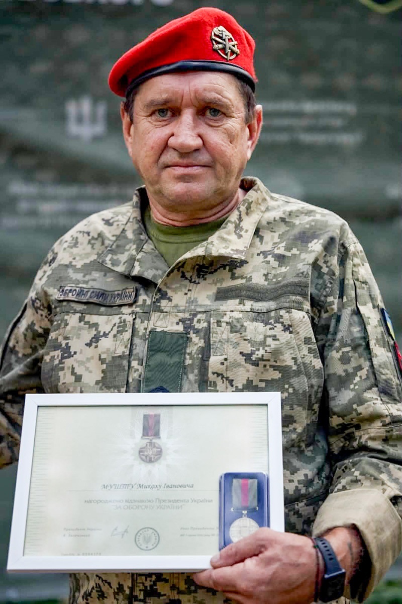 Військовослужбовець Микола Мушта з Кагарличчини, нагороджений відзнакою Президенкта «За оборону України»