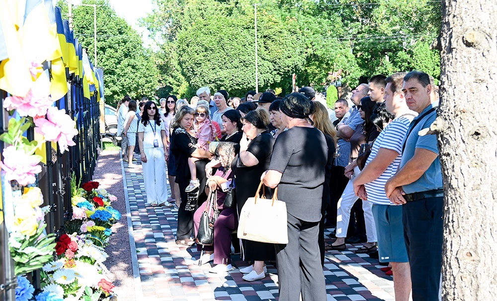 відкриття нових меморіальних банерів загиблим воїнам на Алеї Слави в Кагарлику - 4